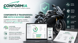 ConformIA porta l’innovazione digitale anche nel mercato delle moto e degli scooter usati