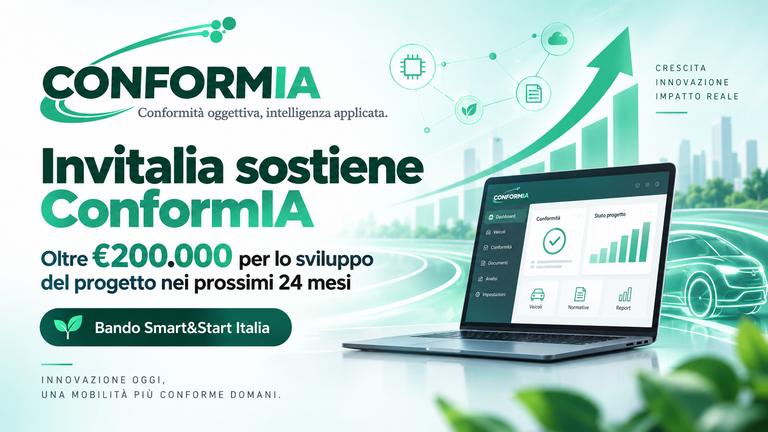 Invitalia sostiene ConformIA: oltre 200.000 euro per accelerare lo sviluppo del progetto